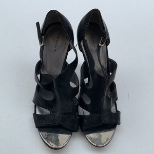 Tahari Size 9 Black 3” Heels